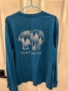 ivory ella Teal Long Sleeve Shirt